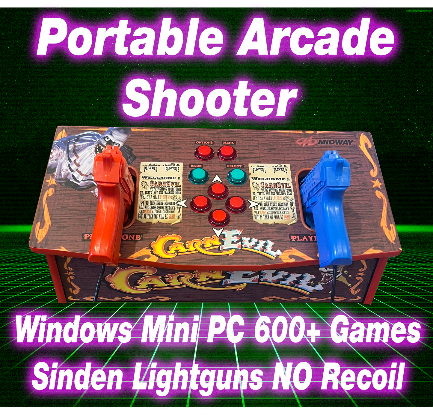 Portable Arcade Shooter Non Recoil